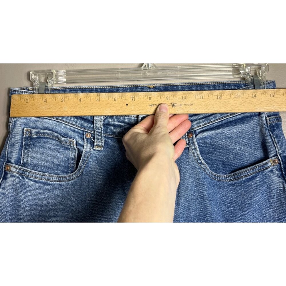 Wild Fable Jeans High Rise Straight Crop 26" Inseam Blue Comfy Relaxed Womens 8 - Picture 4 of 8